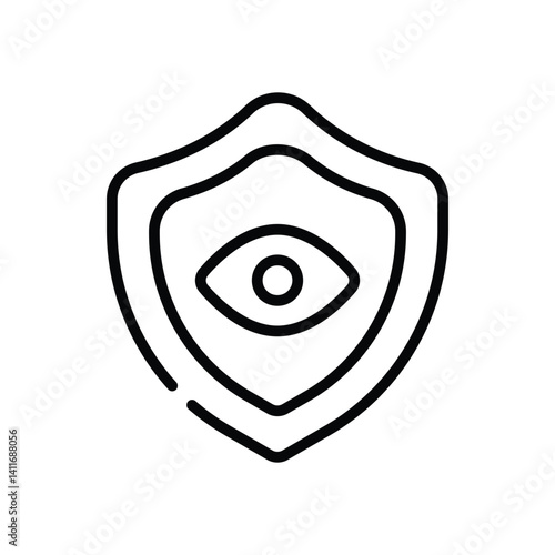 Eye Insurance Icon vector stock illustration