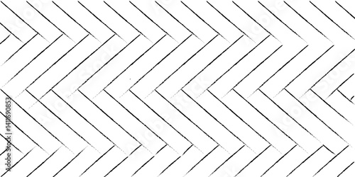 white herringbone wall seamless texture with black outline. Gray and white mosaic marble wall tile texture in geometric square shape pattern for background and wallpaper