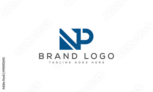 letter NP logo design vector template design for brand.