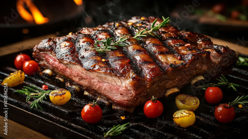 beef steak with vegetables - Malcom Style Ribs