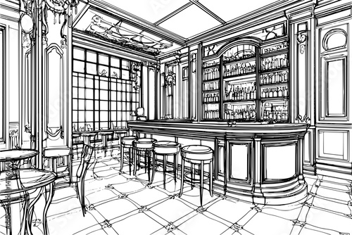 Warehousing club coloring book interior, Warehousing club illustration art