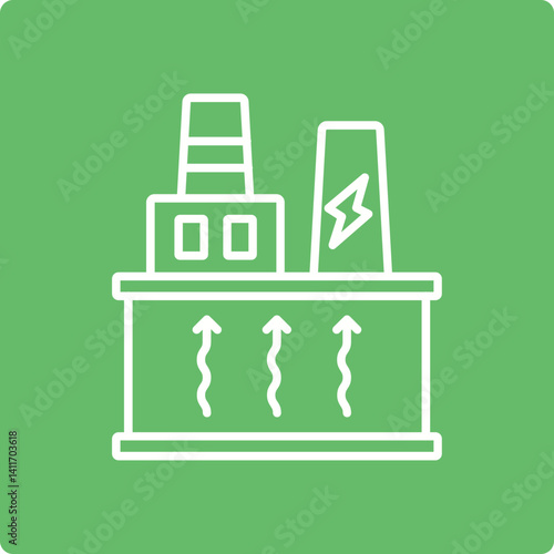Geothermal Energy Icon