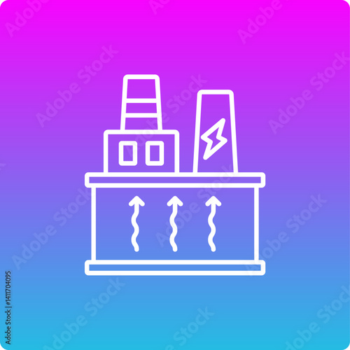 Geothermal Energy Icon