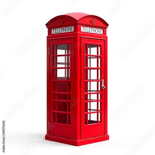 nostalgic red phone booth