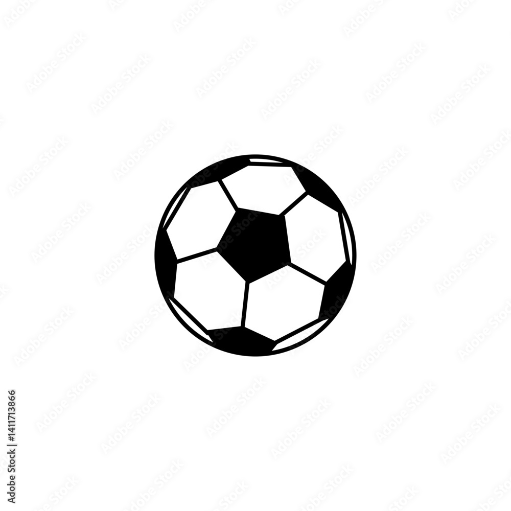Vector illustration of a traditional soccer ball, ideal for sports related projects Vector illustration of a traditional soccer ball, ideal for sports related projects