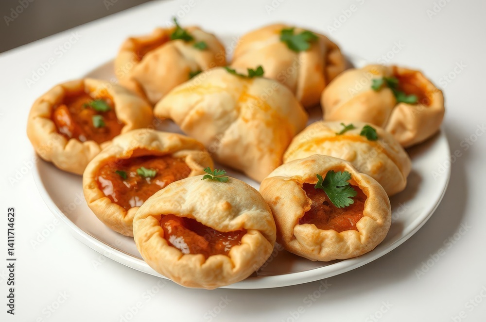 Delicious Pani Puri Plate Delicious Pani Puri Plate