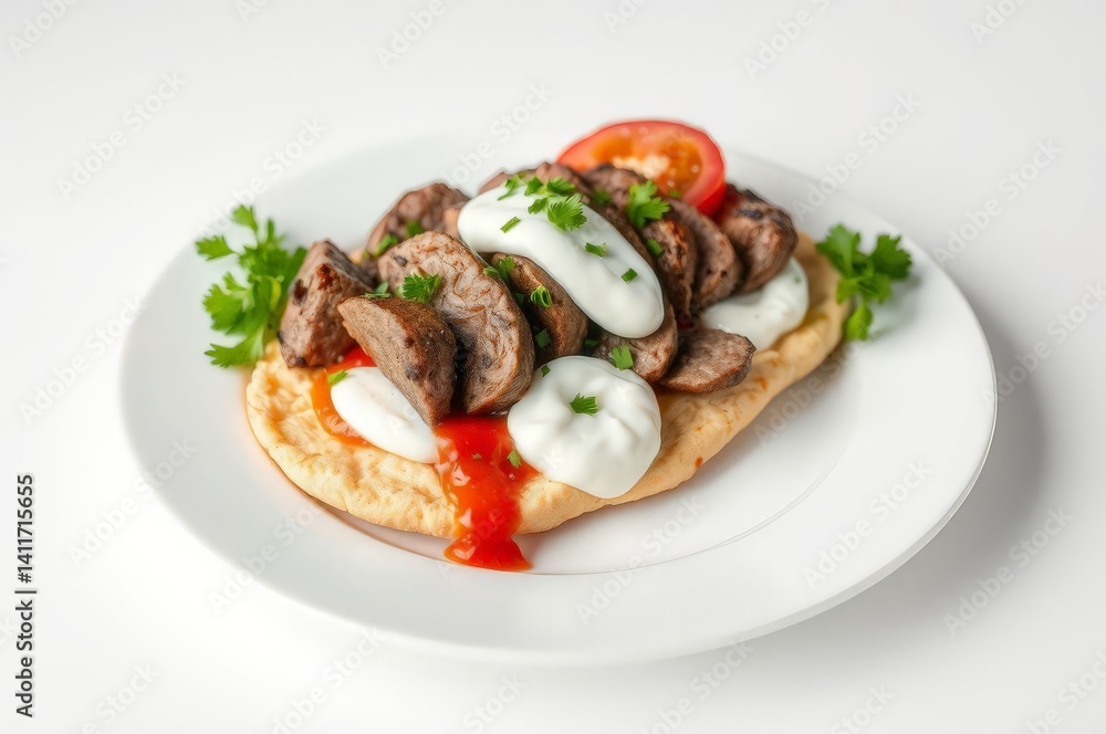 Delicious Döner Kebab Presentation Delicious Döner Kebab Presentation