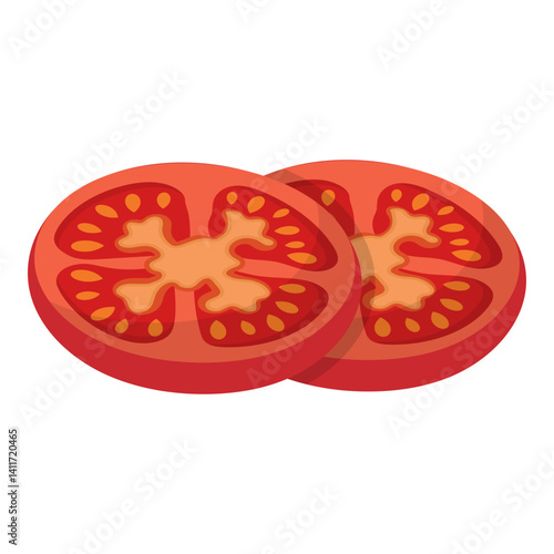 Tomato Slices Illustration
