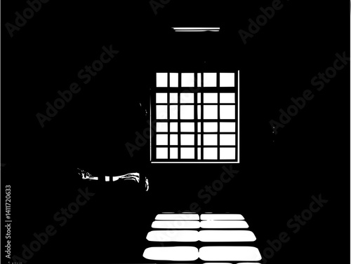 Silhouette of Dormitory, Dormitory vector image