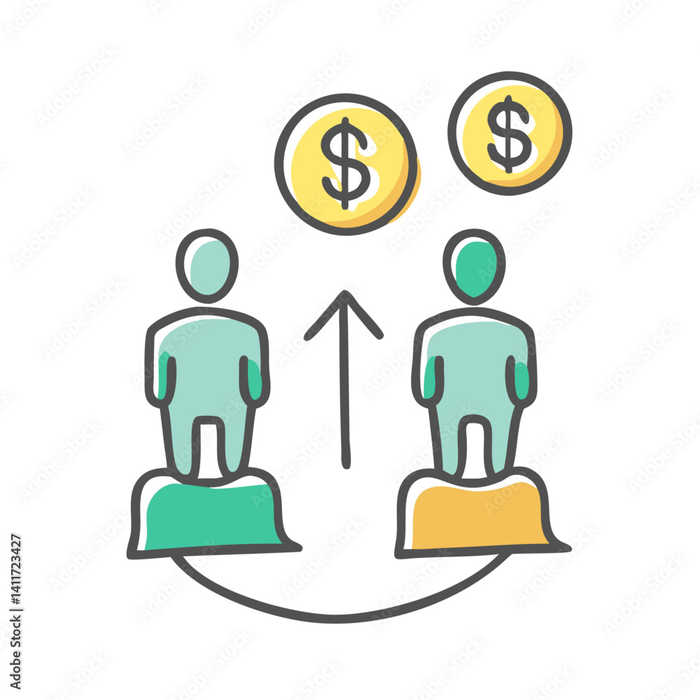 wealth gap icon, wealth gap vector illustration-simple illustration of wealth gap, perfect for wealth gap logos and icons wealth gap icon, wealth gap vector illustration-simple illustration of wealth gap, perfect for wealth gap logos and icons