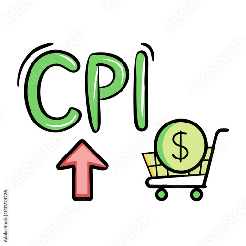consumer price index cpi icon, consumer price index cpi vector illustration-simple illustration of consumer price index cpi, perfect for consumer price index cpi logos and icons