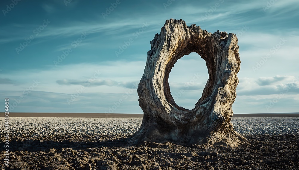 Fototapeta premium dead tree on the beach