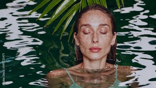 The Woman in Serene Water