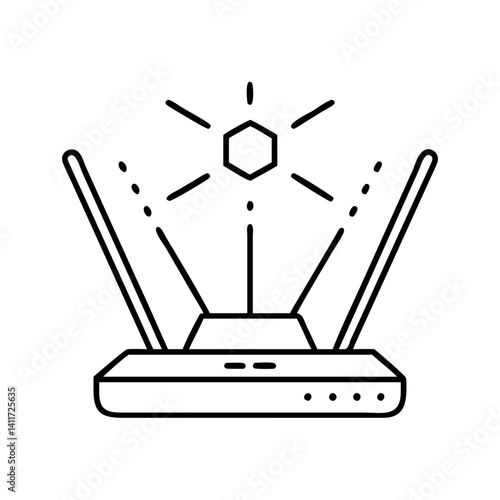 HighPerformance Wireless Router Broadcasting Strong Signal Wide Area Network Coverage
