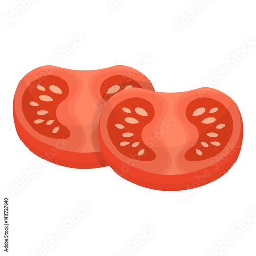 Tomato Slices Illustration