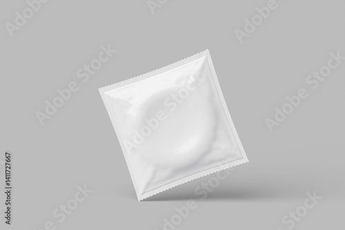 Condom Mockup. 3D Render