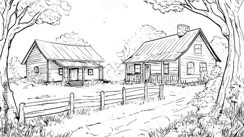 Two Ranch style Ramblers designs, Ranch style Ramblers vector graphic