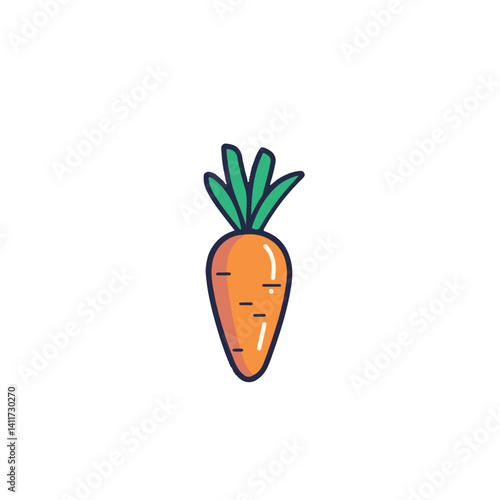 Cartoon carrot vector illustration