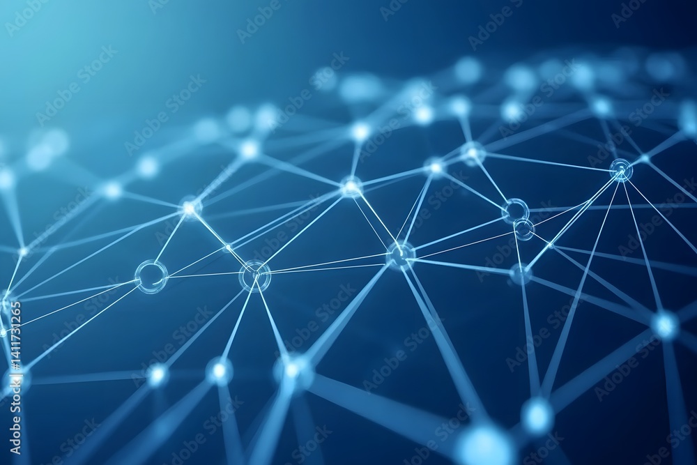 Interconnected Network of Light Nodes and Lines A Vision of Technology and Connection Interconnected Network of Light Nodes and Lines A Vision of Technology and Connection