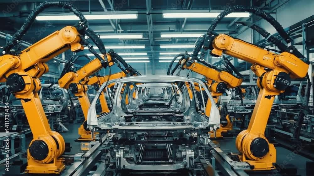Automated Car Body Assembly Line: Robotic Arms & Precision Manufacturing Automated Car Body Assembly Line: Robotic Arms & Precision Manufacturing