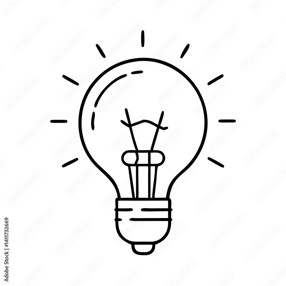 Brilliant Idea Lightbulb Illumination Inspiration Concept Sketch Graphic Design Brilliant Idea Lightbulb Illumination Inspiration Concept Sketch Graphic Design