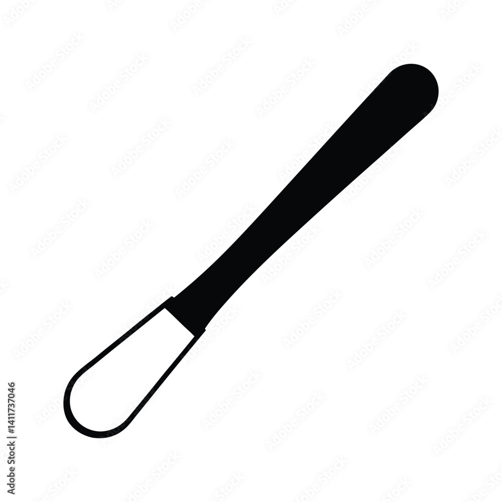 Tongue Depressor Silhouette Vector Illustration – Medical Tool Icon for Healthcare Designs Tongue Depressor Silhouette Vector Illustration – Medical Tool Icon for Healthcare Designs