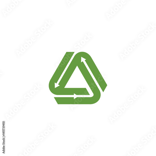 Free Download Letter A triangle recycle arrow - GFXLoad