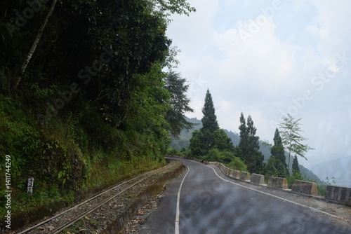 railway in the mountains