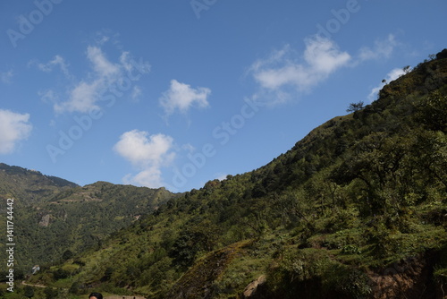 clouds over the mountains