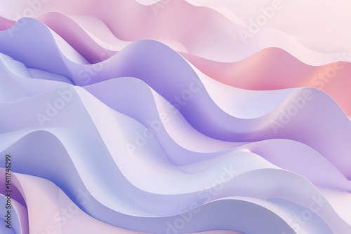Elegant Abstract Flowing Shapes – Pastel Gradient Motion Background