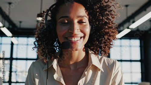 The Smiling Customer Service Representative