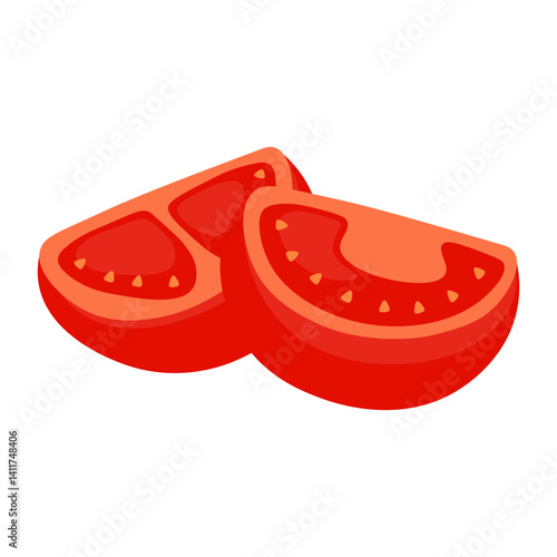 Tomato Slices Illustration