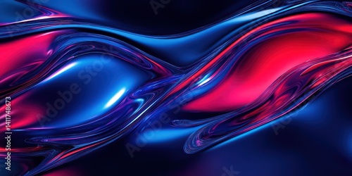Abstract red blue swirls background