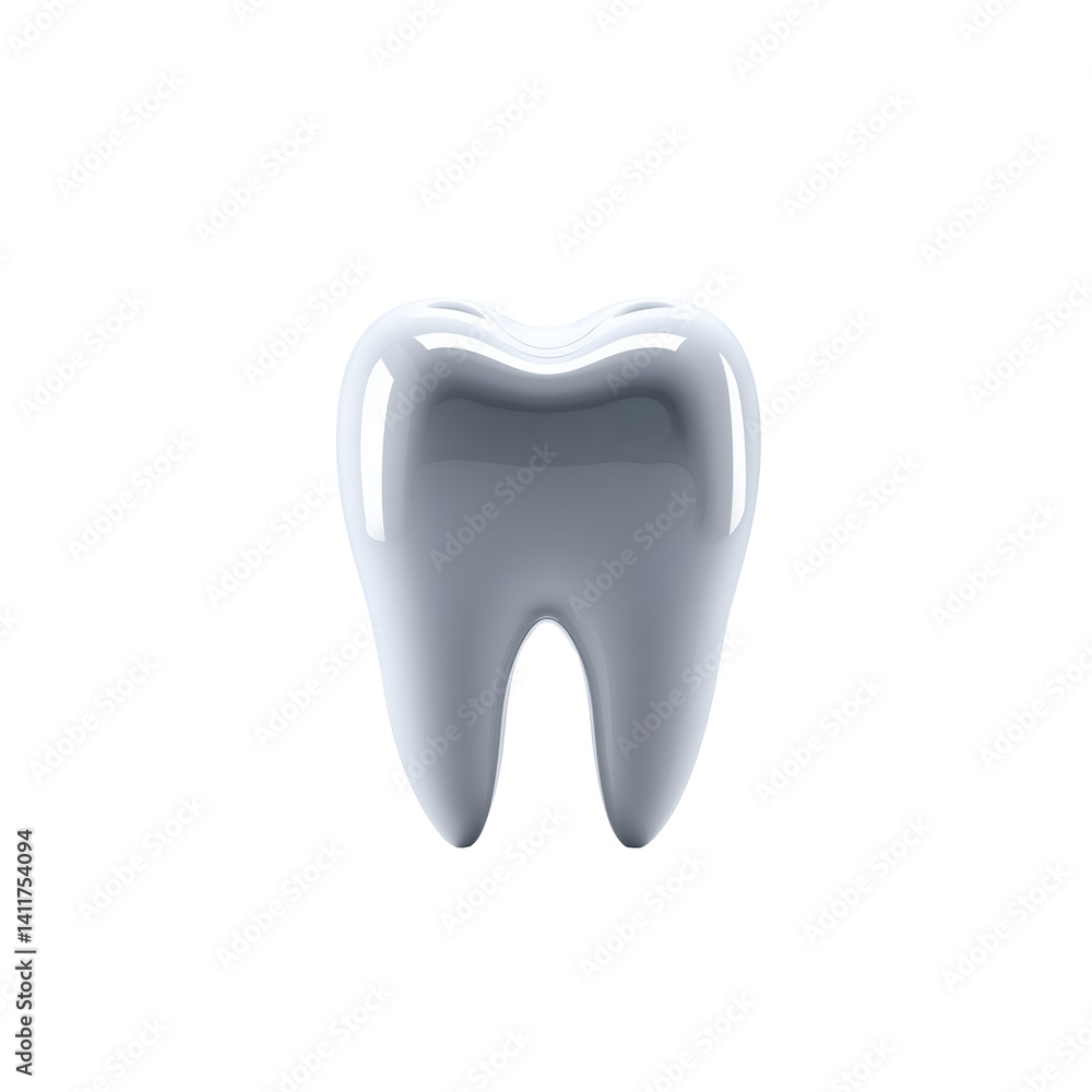 Anatomically correct 3D tooth model with shiny enamel and smooth surface, realistic medical illustration for dental education and hygiene concepts Anatomically correct 3D tooth model with shiny enamel and smooth surface, realistic medical illustration for dental education and hygiene concepts