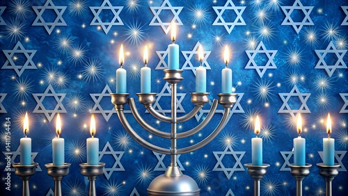 christmas background with candles