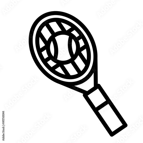 Forehand Stroke Vector Line Icon Design