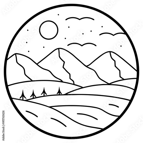 Tundra Vector Illustration - High-Quality Digital Art for Creative Projects