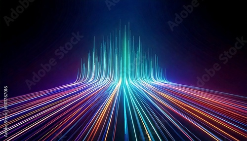 abstract background with glowing lines