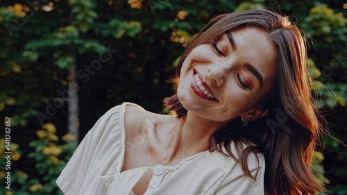 The Joyful Woman in Nature