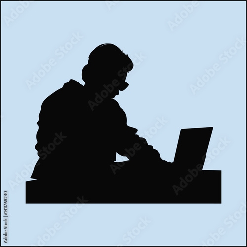 Silhouette of a DJ, Nightlife
