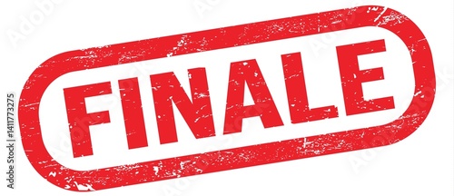 Obraz na płótnie FINALE, text on red rectangle stamp sign. w salonie