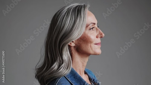 The Woman with Silver Hair