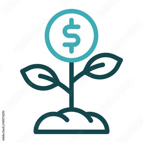 investment icon for illustration