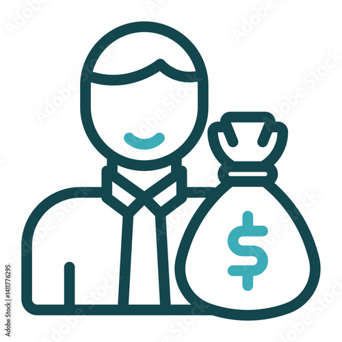 investor icon for illustration
