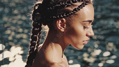 The Woman with Braided Hair