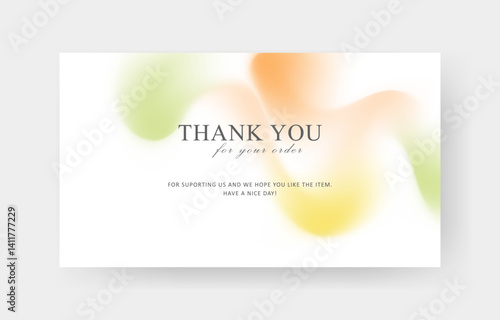 thank you card template, customer business card, aesthetic greeting template, printable custom small business card	