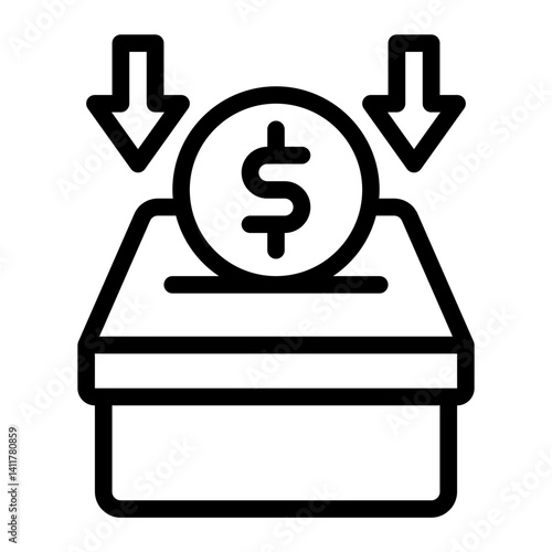 fundraising icon for illustration
