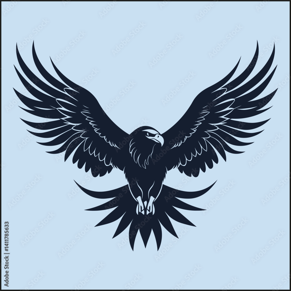 Fototapeta premium Silhouette of an Eagle, Freedom