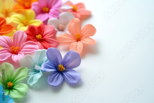 Colorful Flower Background. Hand-Made Bouquet of Real and Fake Flowers for a Beautiful and Colourful Valentine's Background