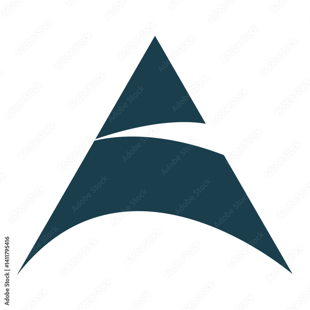 Fototapeta premium Minimalist Letter A Logo Design Vector